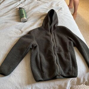 Uniqlo Dark Green Zip Up Sweater